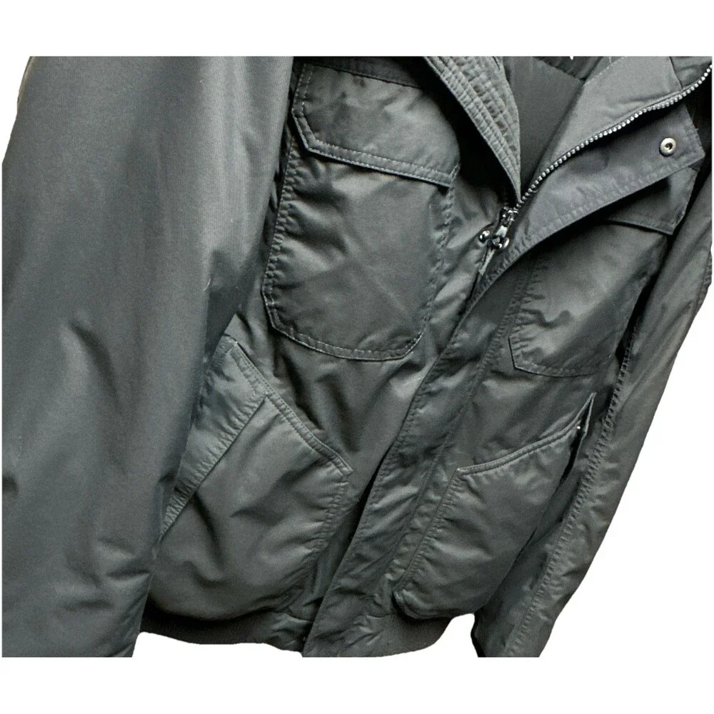The North Face 550 Down Jacket Men’s M Black Hooded Goose Down Winter Parka
